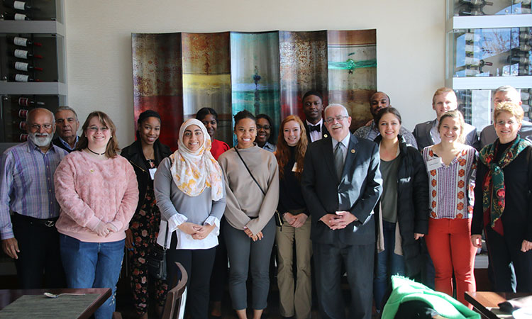 Gupta Scholars with Shashi, Margaret, and Congressman Connolly