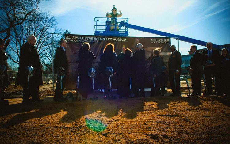 Groundbreaking Eli and Edythe Broad Art Museum 