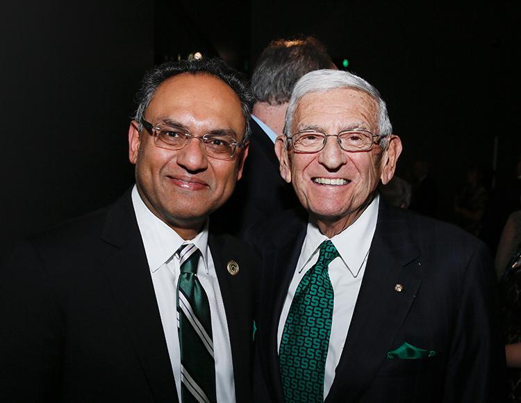 Sanjay Gupta and Eli Broad