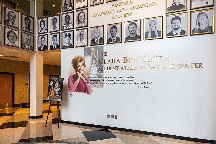 The entrance to the Clara Bell Smith Center.