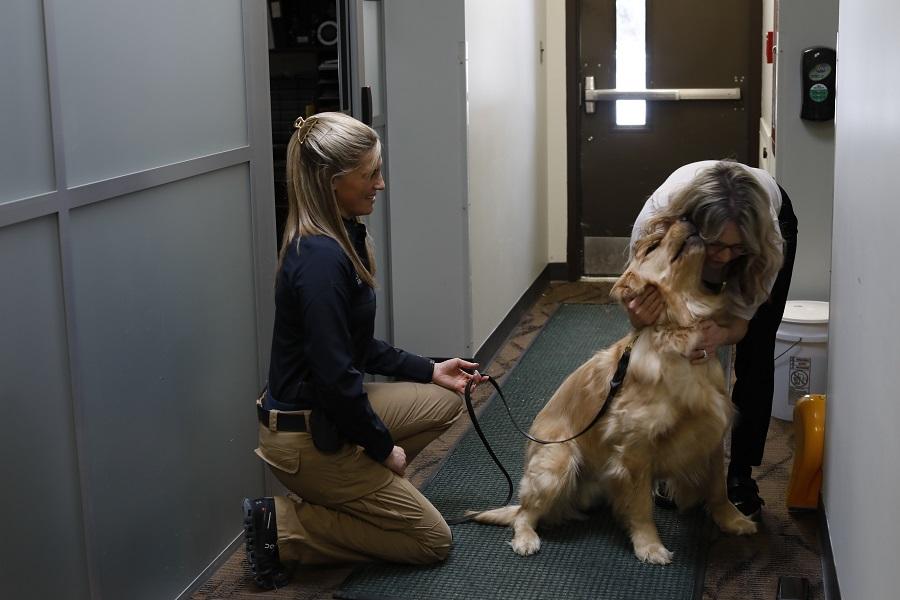 River comes to MSU DPPS from the Paws with a Cause program based in Wayland, Mich.